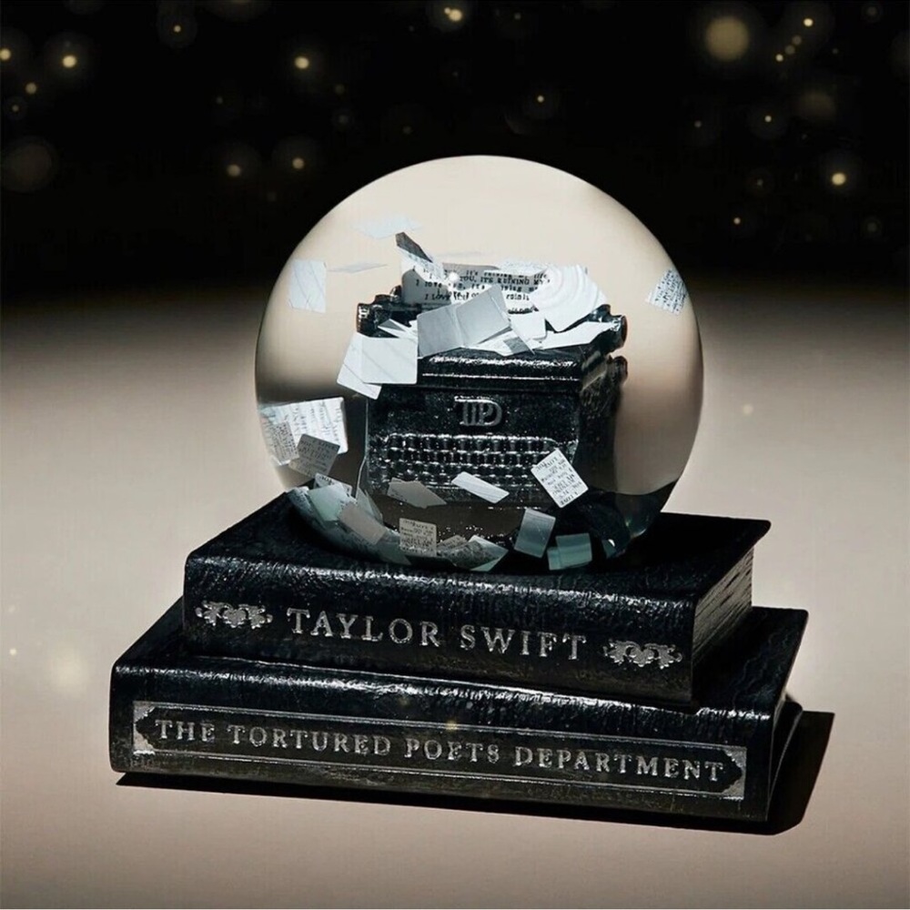 NEW Taylor Swift TTPD snow, globe, tortured poets department
